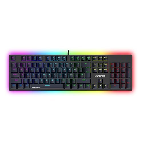 Ant Esports MK3400 V3 Pro Mechanical Pro World of Warship Edition Wired RGB Gaming Keyboard (Black)