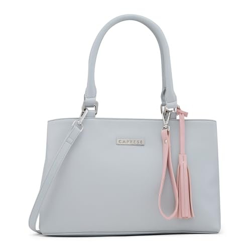 Caprese Shally Women’s Satchel (Grey and Pink)
