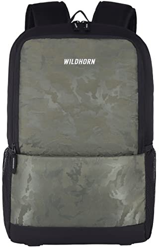 WildHorn Laptop Backpack for Men/Women I Fits upto 15.6″ Laptop I Waterproof I Travel/Business/College Bookbags (039ARMYGREEN)