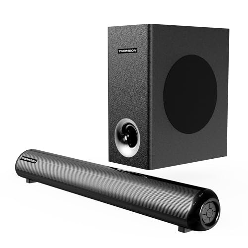 Thomson 120 Watt Bluetooth Soundbar with Subwoofer I Alphabeat120, Bass Woofer, Home Theatre Speaker System BT v5.1 120 W