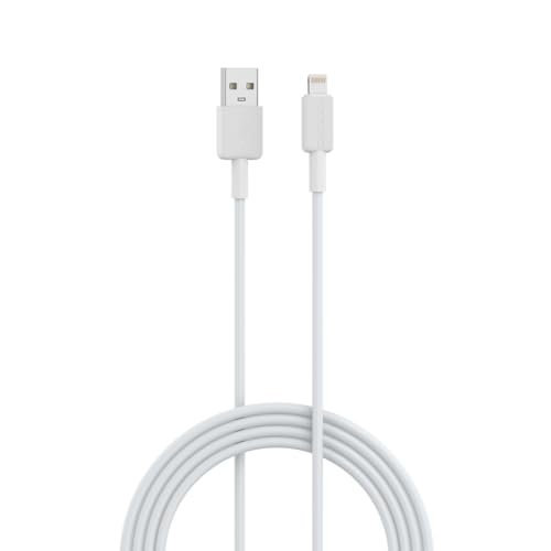 Portronics Konnect Link USB to 8PIN Fast Charging Cable with iOS Compatibility, 3.0A Output, 480Mbps Data Transfer, 1M Length(White)