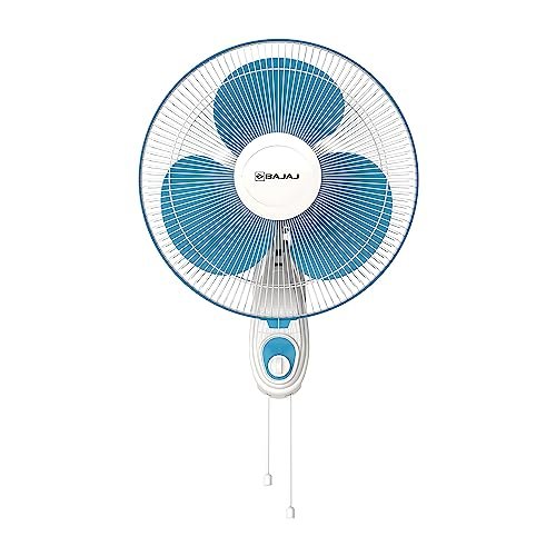 Bajaj Frore Neo 400 MM Wall Mount Fan | Wall Fan For Kitchen & Home | Smooth Oscillation | 100% Copper Motor | High Air Delivery | 3-Speed Control | Rust Free | 2-Yrs Warranty 【Blue】