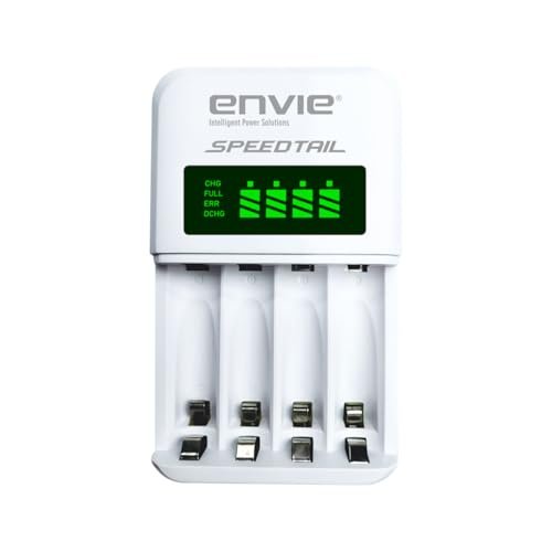 Envie ECR 99 SPEEDTAIL Smart Ni-MH Battery Charger for AA/AAA Rechargeable Batteries