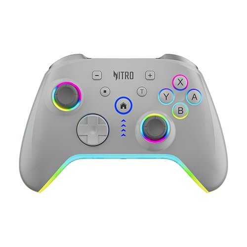 Acer Nitro Katana NT-01 Wireless Game Controller | BT + Wired USB-C | 6-Axis Gyro Motion | Dual Vibration Motors | 20 Buttons | Hall Effect Triggers | 900mAh Battery | Switch/Android/iOS/PC Compatible
