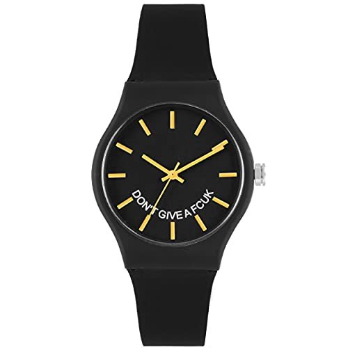FCUK Silicone Analog Black Dial Unisex-Adult’s Watch-Fc175B