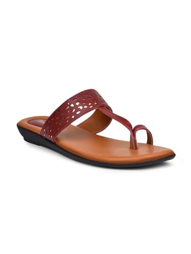 Bata Aditi Tr E Women’s Red Flat Sandals – 5 UK (5715144)
