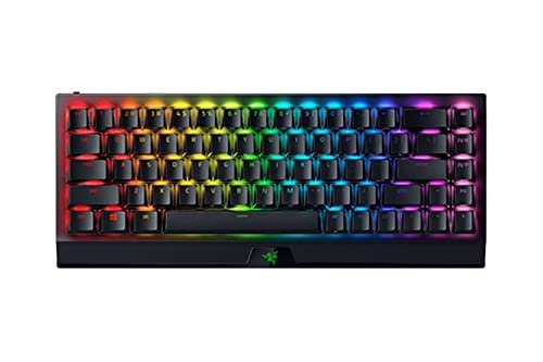 Razer BlackWidow V3 Mini Hyperspeed – Phantom Pudding Edition – 65% Wireless Mechanical Gaming Keyboard, Green Switches Chroma RGB (RZ03-03892000-R3M1)-Black [Video Game]