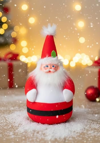 Santa Claus Soft Toy | Plush Santa Claus Soft Toy | Stuffed Santa Clause | Perfect for Holiday Decor and Christmas Gifting | H | PoPo Toys ®