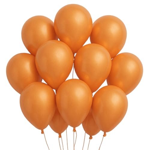 Just Party Metallic Balloons – Pack of 100 (Orange)