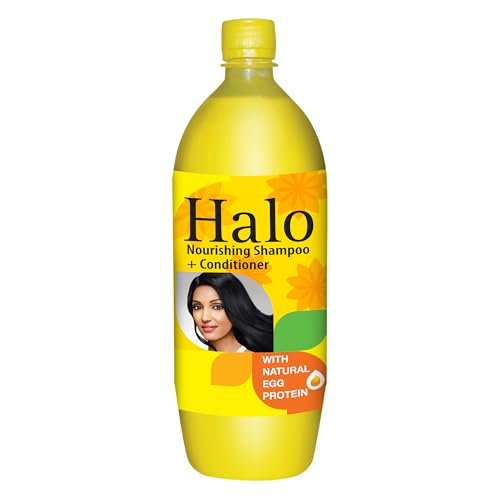 Halo Shampoo & Conditioner with Natural Egg Protein for Soft and Silky Hair – 875ml