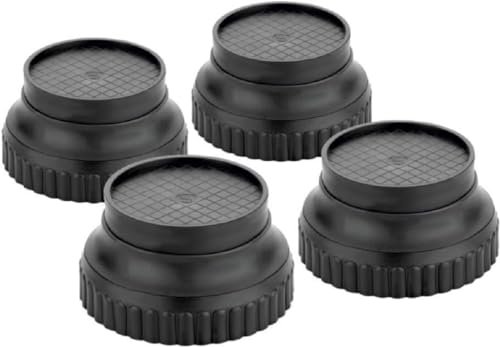 COOFANDY 4 Pcs Refrigerator Multi-Purpose Round Plastic Legs Foot and Stand | Washing Machine Stand | Furniture Base Stand | Fridge Stands for Single Door and Double Door (Black)