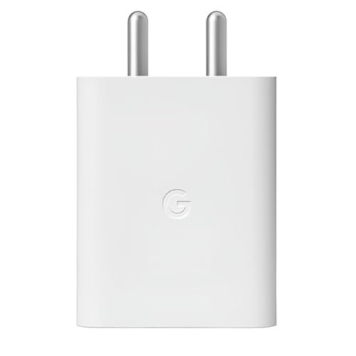 Google 30W Original Type-C Fast Charger Adapter | Compatible with Pixel 10, 10 Pro, 9A, 9 Pro, 8, 8a, 8 Pro, 7 Pro, 7a, 3a Pro, Tablets & Chromebooks | 30W USB-C Rapid Charging (White)