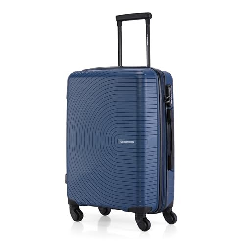 Stony Brook by Nasher Miles Crescent Hard-Sided Polypropylene Cabin Luggage Navy Blue 20 Inch |55Cm Trolley Bag – Spinner Wheels