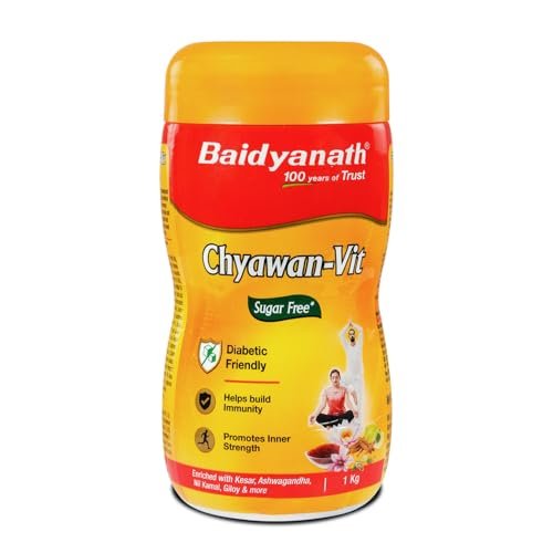 Baidyanath Ayurved Sugarfree Chyawan-Vit 1kg- Specially Formulated Chyawanprash With No Added Sugar- With Benefits Of Amla, Ashwagandha And Kesar