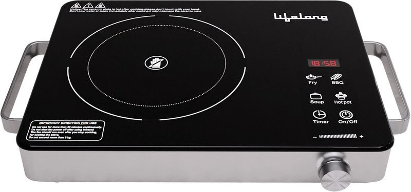 Lifelong 2000 W Radiant Cooktop Touch Panel(Black, Infrared InductionLLIRC001)
