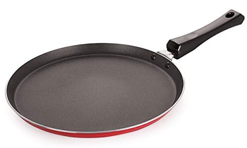 Nirlon Dishwasher Safe Aluminum Non Stick Flat Dosa Tawa 26cm(26_ mm_Classic_FT11)