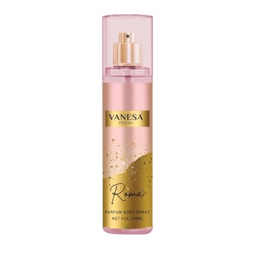 VANESA FRESH Body Mist Spray Long Lasting Perfume for Women – 135ML Pack of 1 (Roma)