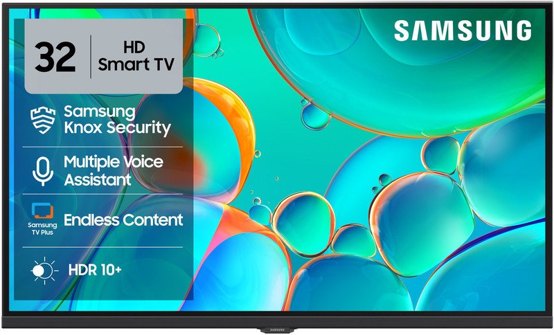 Samsung 80 cm (32 inch) HD Ready LED Smart Tizen TV with Voice Assistance Remote Control | 100+ Free Channels | HDR 10+ Support | PurColor | Samsung Knox Security | Digital Tuner | Object Tracking Sound Lite | Adaptive Sound | Q-Symphony(UA32H4500FUXXL)