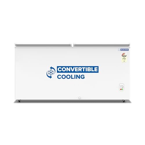 Blue Star CF3-500MPW Chest Type – Hard Top Freezer, 484 litres, Convertible, White