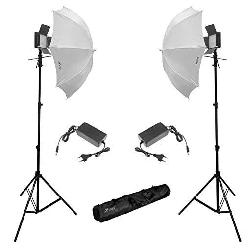 HIFFIN HF-600 Bi-Color Continuous Dimmable Professional LED Photo & Video Light with AC Power Adapter for Film Making,YouTube Shooting,Studio Videography (HF-600 Mark-2)