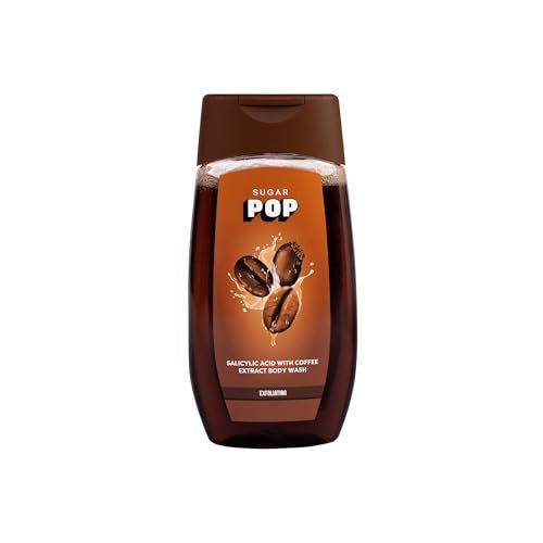 SUGAR POP Salicylic Acid and Coffee Body Wash | Enriched with Salicylic Acid | Exfoliates & Evens Skin Tone | Anti-Inflammatory | 250ml
