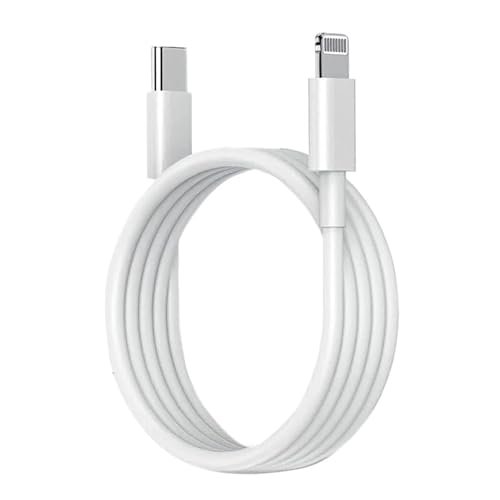 Kratos Type C to L cable [MFi Certified] Compatible with Lightning Port for 30W Fast Charging, Compatible with iPhone 14/14 Pro/ 14 Pro Max/ 13/13 Pro/ 13 ProMax/ 12/11/X/8 all Series, 1M White