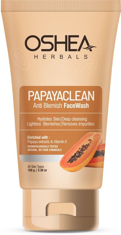 Oshea Herbals Papayaclean Facewash for Deep Cleansing & Anti-Blemish Care Face Wash(150 g)