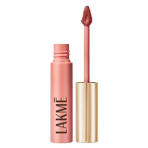 Lakme Double Duty Lip & Cheek Mousse Matte Lipstick & Soft Blush, Lightweight, Long Lasting, Dewy Look , Burgundy Lush, 9g