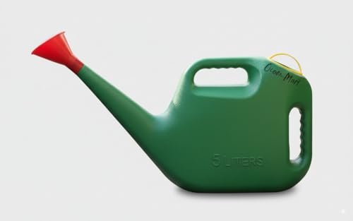 Ocean Mart Watering Can – Green (5L) | Garden Water Can with Built-in Sprayer