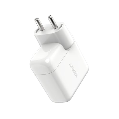 Anker 35W 2-Port USB-C Wall Charger, Compact Fast Charger with 18W PD & 15W PowerIQ 3.0 for iPhone 15/14/13, Galaxy, iPad, and More – White