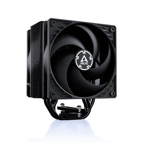 ARCTIC Freezer 36 Black – Tower CPU Cooler with Push-Pull, Two Pressure-optimised 120 mm P Fans, Fluid Dynamic Bearing, 200–1800 RPM, 4 Heatpipes, incl. MX-6 Thermal Compound