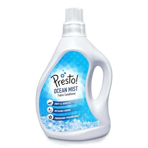 Amazon Brand – Presto! Ocean Mist Fabric Conditioner Liquid | 1 Litre | Long-Lasting Freshness | Softens & Protects | Suitable for All Wash Types | Safe for Delicates | Phosphate and Bleach-Free