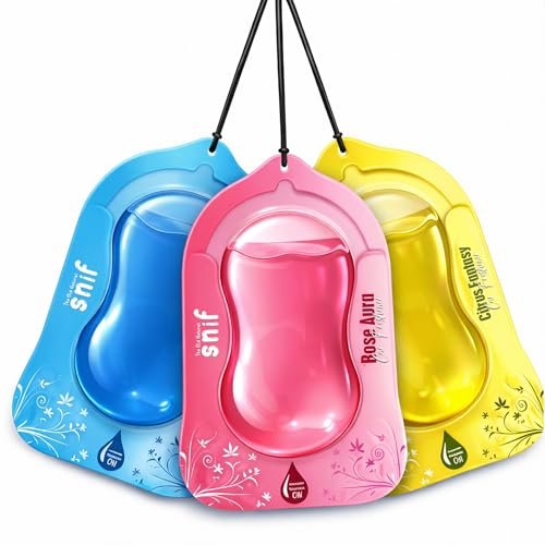 The Old Natural Snif Hanging Car Freshener | Essential Oil Based | Long Lasting | Soothing Car Perfume I Pack of 3