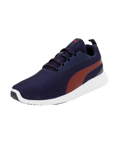 Puma Unisex-Adult Buzz New Navy-High Risk Red-White Sneaker – 7 UK (39189311)