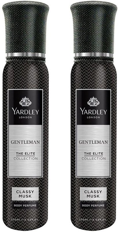 Yardley London Gentleman Classy Musk No Gas Body Perfume  –  240 ml(For Men)
