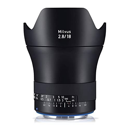 ZEISS Milvus ZE 2.8/18 Super Wide-Angle Camera Lens for Canon EF-Mount SLR/DSLR Cameras