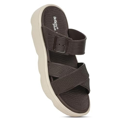 Action Women’s Comfortable Casual Sandals-APTW-144-Brown-Beige-08