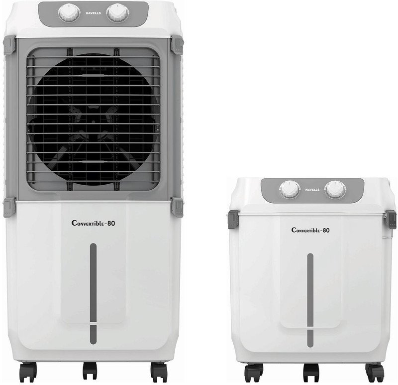 HAVELLS 80 L Desert Air Cooler(Grey, White, Convertible-80)