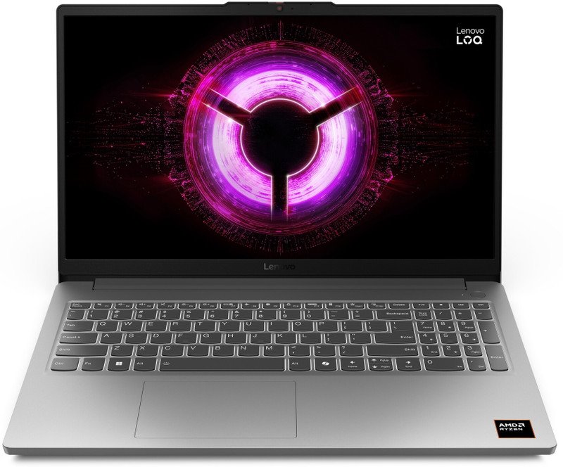 Lenovo LOQ with 1Yr ADP AMD Ryzen 7 Octa Core – (16 GB/512 GB SSD/Windows 11 Home/6 GB Graphics/NVIDIA GeForce RTX 3050) LOQ 15ARP10E Gaming Laptop(15.6 inch, Luna Grey, 1.8 kg, With MS Office)