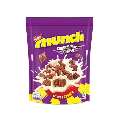 Nestlé Munch Crunchilicious Cereal | Get Set & Crunch | Breakfast Cereal | 300g Chocolate Flavour