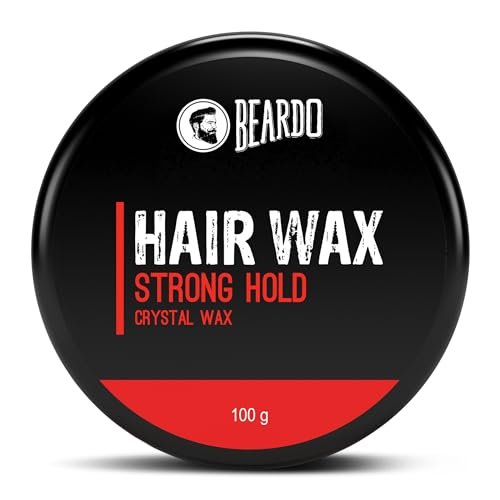 Beardo Stronghold Hair Wax| Glossy Finish | Shine | Strong Hold 100 gm
