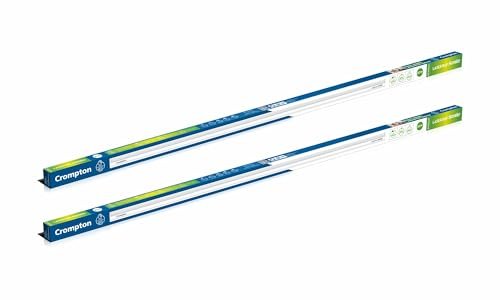 Crompton Laser Ray Smile 20W LED Batten |4 feet Slim Batten for Living Room & Bedroom | Energy Efficient Tubelight for Home | BIS Approved | Cool Day Light (6500K) (Pack of 2)