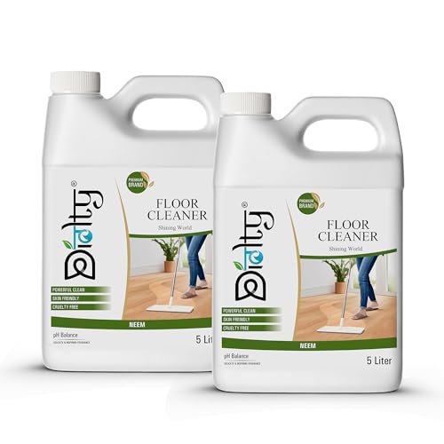 Diolty Floor Cleaner 10L Can | Neem Fragrance | For Tiles, Marble, Wood | Non-Toxic, Pet-Safe Liquid | Hand-Safe, Anti-Slip | Concentrated Cleaning Solution for Home & Office