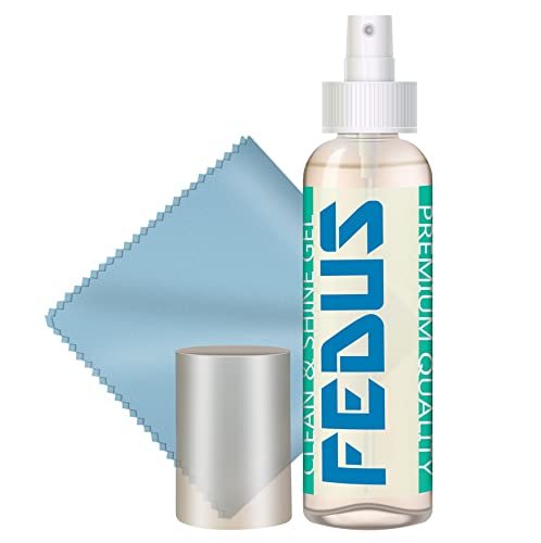 FEDUS Screen Cleaner Fluid Gel Multi-Purpose LCD Cleaning Kit, Liquid Solution with Cloth to Clean Mobile/Laptop Screen, Computer, Tab, LCD Display, Camera (100 ML)