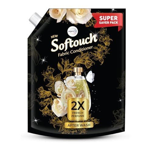 SofTouch 2X French Perfume Fabric Conditioner Refill Pack by Wipro, 2000ml