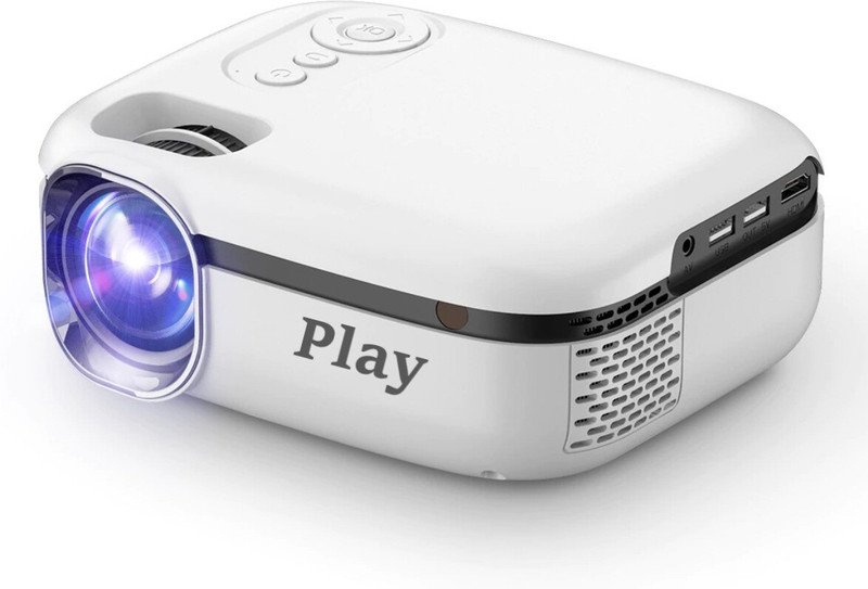 PLAY Portable 4 Inch (2500 lm) Portable Projector(White)