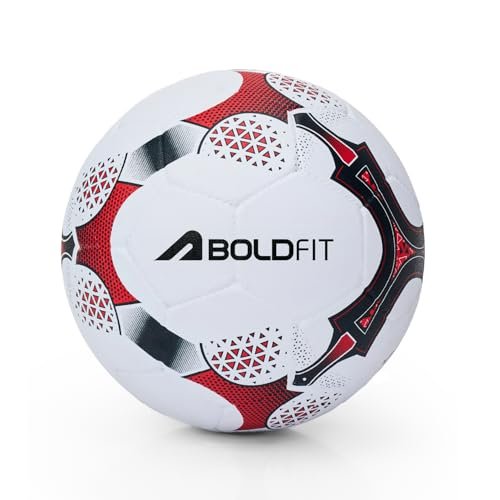 Boldfit Blaze Football Practise Foot Ball Training Match Football Size 5 Original for All Ages Group Rubber Moulded Standard Sports Foot Ball for Ground, Grass, Turf, Outdoor Waterproof