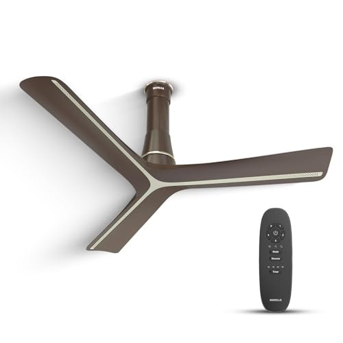 Havells Inveno LX 1200 mm BLDC Ceiling Fan|ABS Aerodyanamic Blades|Telescopic Canopy|Timer, Breeze,Sleep,MOP Modes|Reverse Feature|100% Copper Wire Motor|Free Installation|2Yr Warranty(Satin Brown)