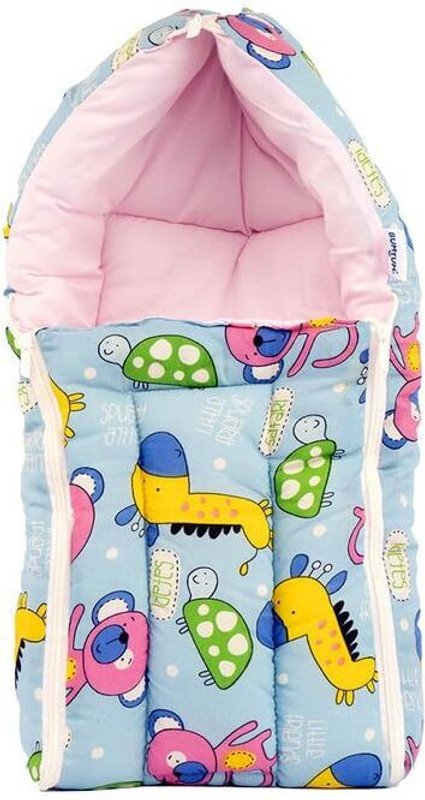BUMTUM 0-6 Months New Born Baby, Unisex Cotton Carry Bag/Sleeping Bag Sleeping Bag(Blue)