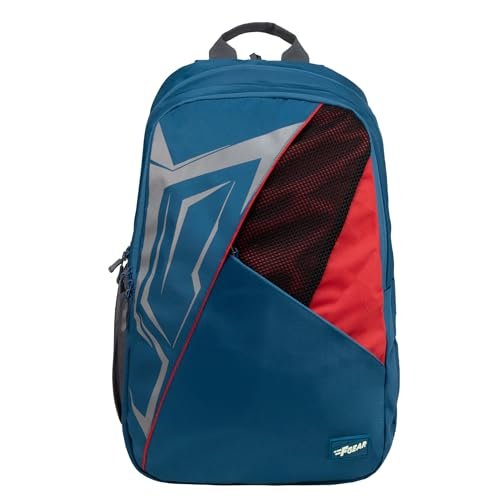 F Gear Prowler 32L Backpack | 2 Compartments & 2 Pockets | Durable Lightweight Water-Resistant Backpack for Men & Women | Fits Upto 18 Inch Laptop | Perfect for School, Office & Travel (Aqua Blue)